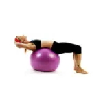 Anti-Burst Gym Ball 75cm & TPE Yoga Mat (6x2 Feet) Combo - Image 4