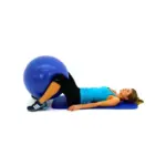 Anti-Burst Gym Ball 75cm & TPE Yoga Mat (6x2 Feet) Combo - Image 3