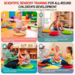 Wiggle Seat Inflated Wobble Cushion for Sensory Kid 13 Inch Balance Disc Kids Flexible Seating Exercise Sensory Pad Chair Cushion for Classroom Office School | Shetura.Com - Image 6
