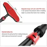 Heavy Duty Door Pull Up Wall Doorway Mounted Chin Gym Station Dip Pullup Bar. 94-125cm. 200kg Capacity - Image 4
