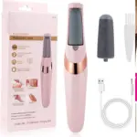 Rechargeable Electric Pedicure Set & Foot Grinder | Callus Remover with 2 Replaceable Roller Heads | Price in Bangladesh | Shetura.Com - Image 3