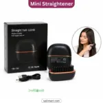HB-208 Mini Hair Straightener Comb | Rechargeable Cordless Hot Brush & Portable Hair Styling Tool Price in Bangladesh | Shetura.Com