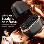 HB-208 Mini Hair Straightener Comb | Rechargeable Cordless Hot Brush & Portable Hair Styling Tool Price in Bangladesh | Shetura.Com - Image 2