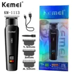 Kemei KM-1113 Professional Hair Clipper | Rechargeable Beard Trimmer & Electric Shaver - Image 3