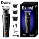 Kemei KM-1113 Professional Hair Clipper | Rechargeable Beard Trimmer & Electric Shaver
