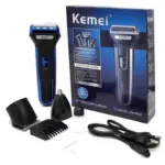 Kemei KM-6330 3-in-1 Professional Hair Trimmer | Grooming Kit, Shaver & Nose Trimmer Price in Bangladesh | Shetura.Com