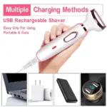 4-in-1 Lady Shaver Beauty Kit SN-8866 | Rechargeable Women’s Grooming Kit Price in Bangladesh | Shetura.Com - Image 4
