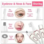 4-in-1 Lady Shaver Beauty Kit SN-8866 | Rechargeable Women’s Grooming Kit Price in Bangladesh | Shetura.Com - Image 6