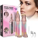2-in-1 Lady Shaver & Eyebrow Trimmer USB Rechargeable | Women’s Facial Hair Remover Price in Bangladesh | Shetura.Com