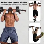 Multi-Grip Wall Mounted Chin Up Pull Up Bar – 200KG Heavy Duty - Image 3