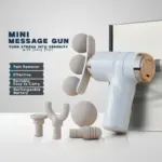 Portable Massage Gun Pro+ Mini | 3-Head Deep Tissue Massager - Image 2