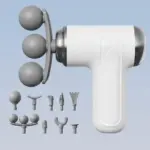 Portable Massage Gun Pro+ Mini | 3-Head Deep Tissue Massager