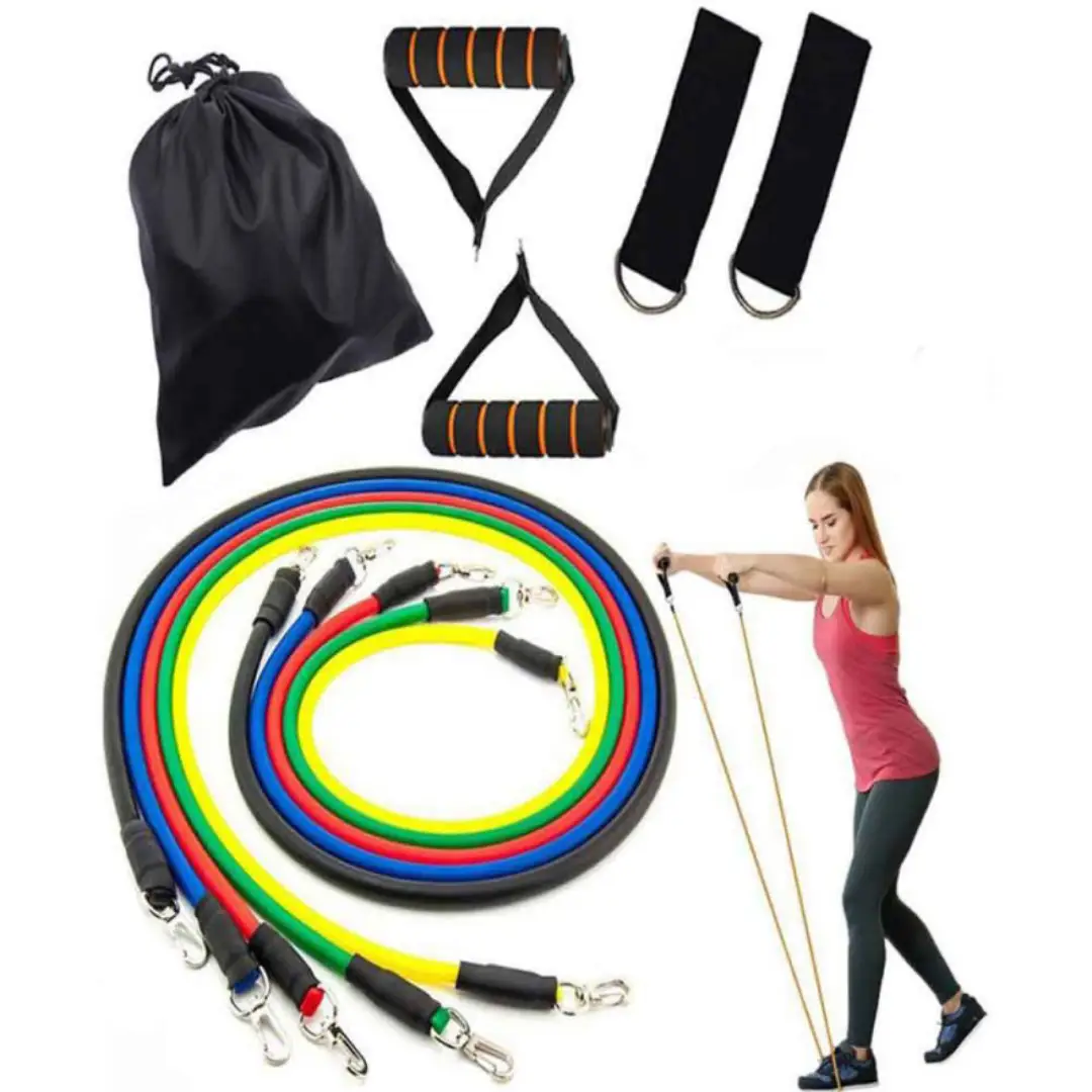 Power Resistant Band 11 Pcs Set Buy 11 Pcs Power Resistance Band Set Online at Best Price in BD - Image 1