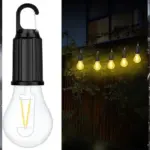 Rechargeable Retro LED Camping Lantern | 3 Lighting Modes & Clip Hook - Image 2