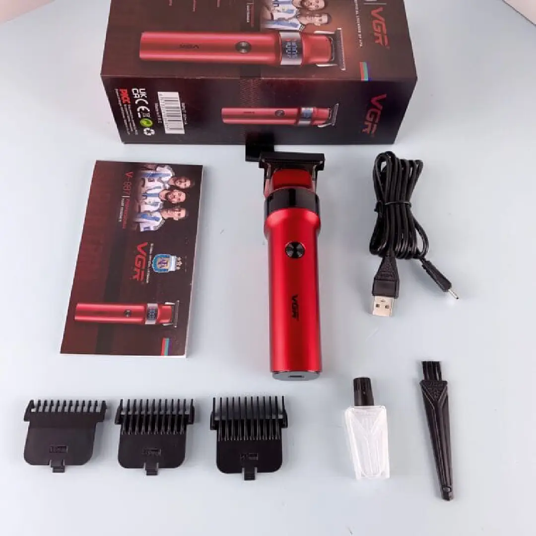VGR V-987 Professional Hair Trimmer (4) VGR V-987 Professional Hair Trimmer | 7000 RPM Turbo Mode - Image 1