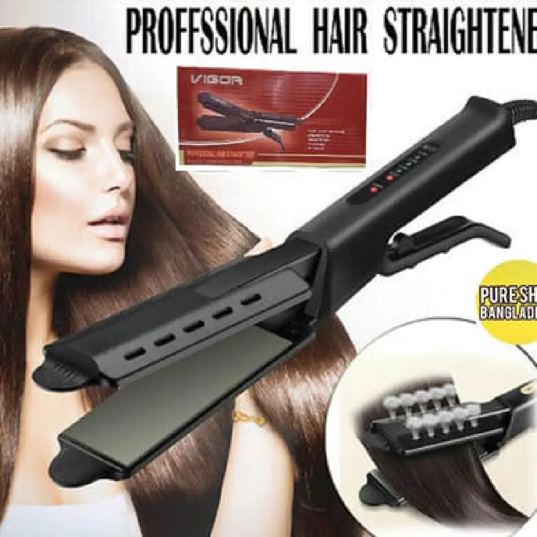 VIGOR V-908 Hair Straightener Professional Fast Hair Straightening Iron VIGOR V-908 Hair Straightener | Professional Fast Hair Straightening Iron - Image 1
