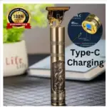 Vintage T9 Hair Trimmer for Men | Type-C Fast Charging Professional Hair Clipper - Image 3