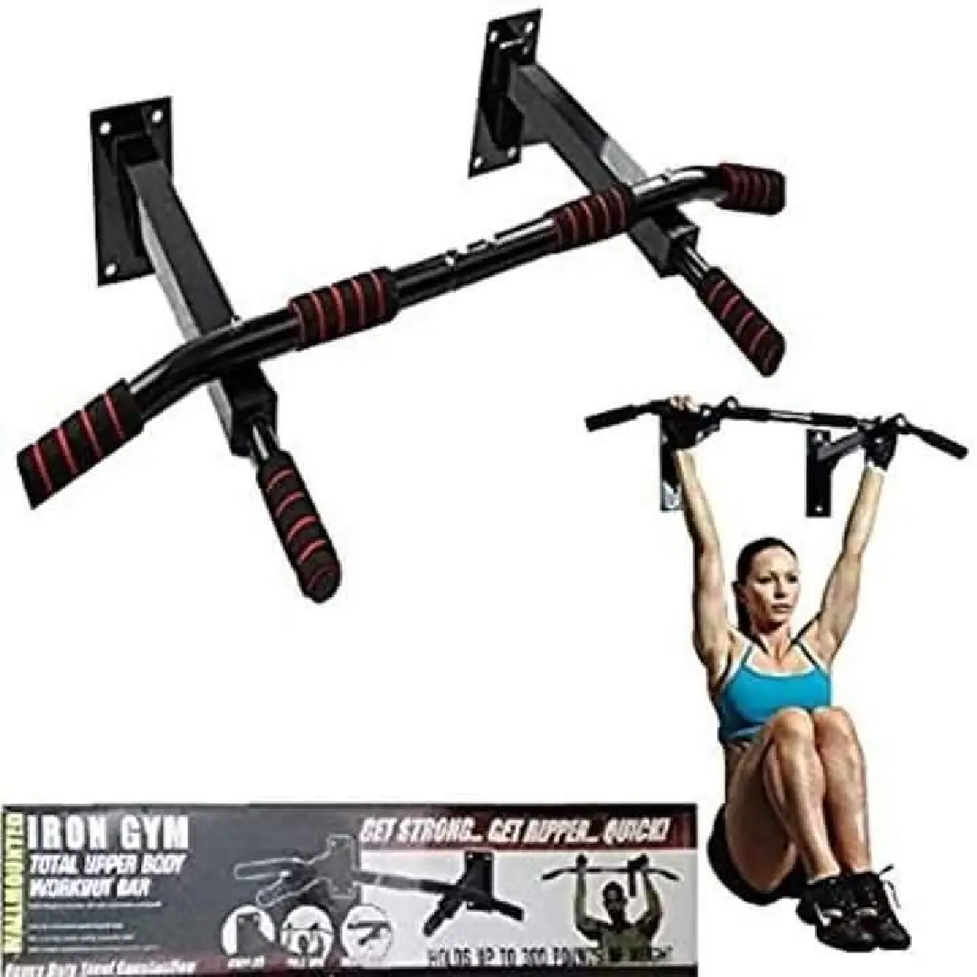 Wall Mounted Pull Up Bar Multi-Grip Wall Mounted Chin Up Pull Up Bar – 200KG Heavy Duty - Image 1