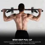 Multi-Grip Wall Mounted Chin Up Pull Up Bar – 200KG Heavy Duty - Image 2
