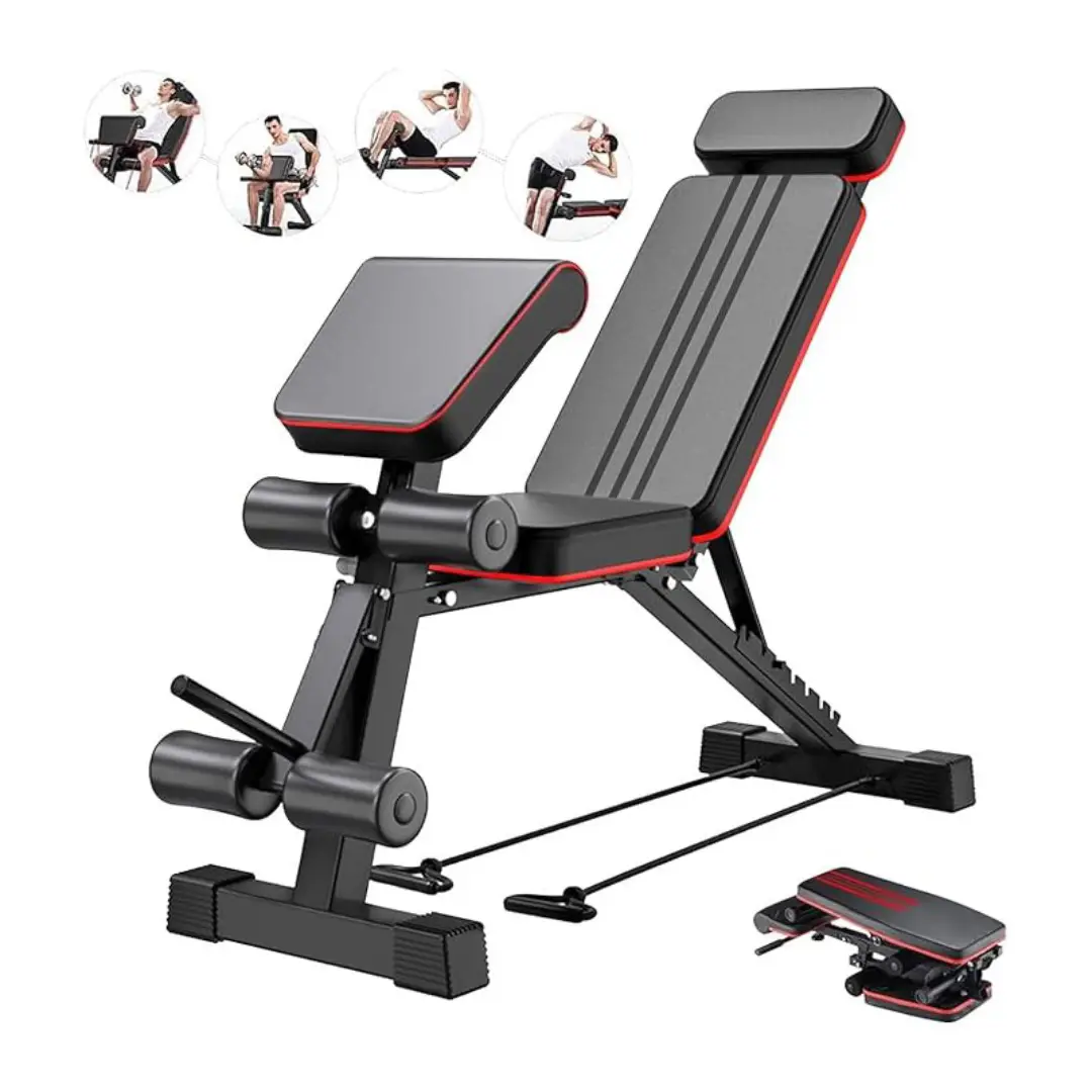 multifunctional dumbbell stool Buy Adjustable Dumbbell Bench with Leg Press & Preacher Curl | Shetura - Image 1