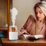 300ML Cool Mist Humidifier – Volcano Air Humidifier with Colourful Night Light - Image 5