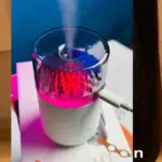 300ML Cool Mist Humidifier – Volcano Air Humidifier with Colourful Night Light - Image 4