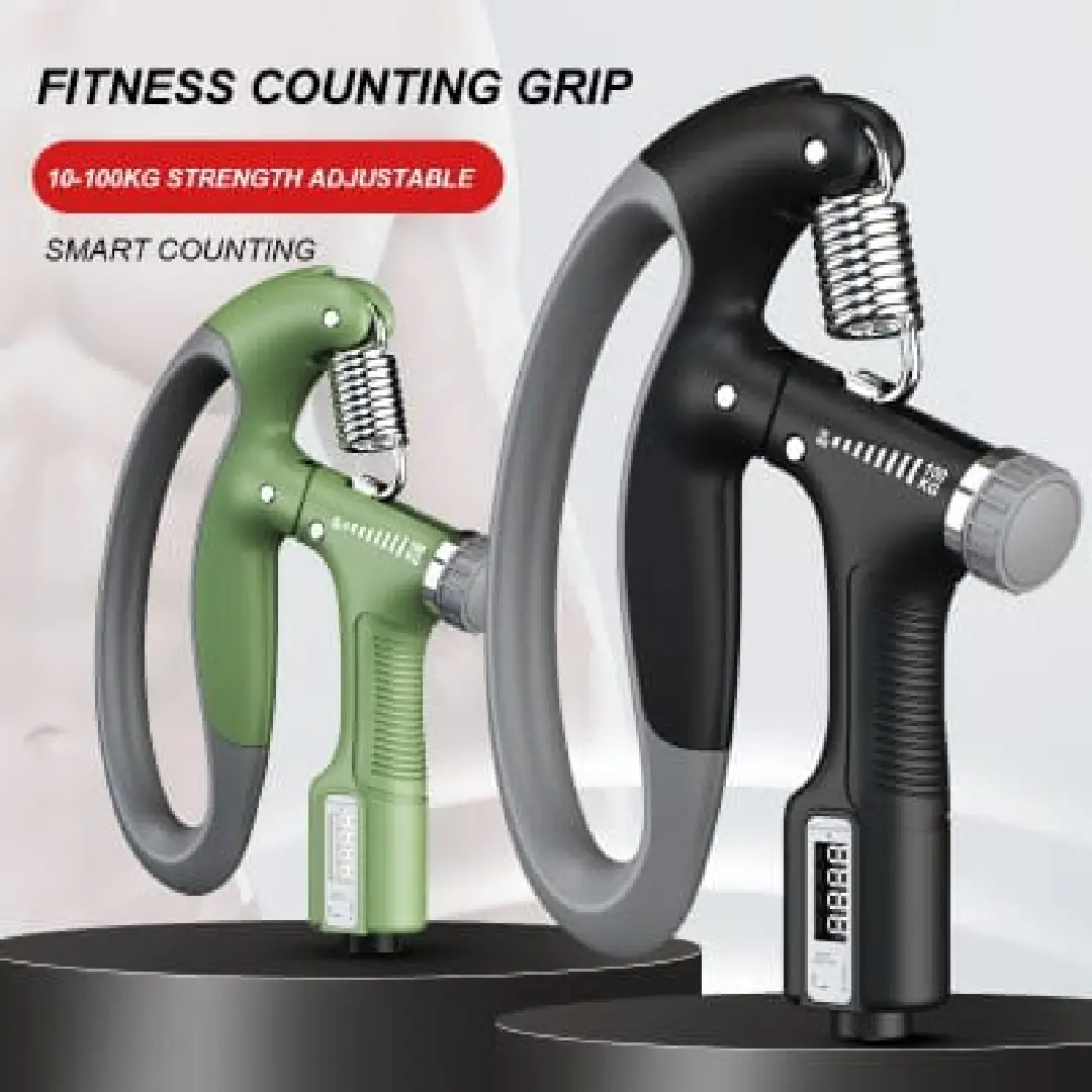 Adjustable Countable Hand Grip 10kg–100kg Adjustable Countable Hand Grip 10–100kg | Multicolour Hand Strengthener - Image 1