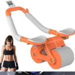 Automatic Rebound Ab Roller Wheel – Dual Wheel Abdominal Exercise Roller with Elbow Support - Image 2
