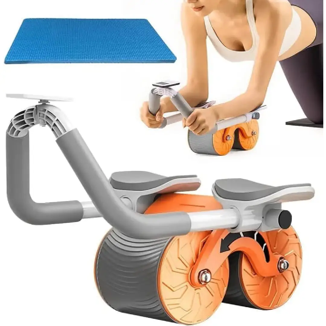 Automatic Rebound Ab Roller Wheel – Dual Wheel Abdominal Exercise Roller with Elbow Support Automatic Rebound Ab Roller Wheel – Dual Wheel Abdominal Exercise Roller with Elbow Support - Image 1