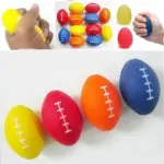 Hand Exercise Rugby Ball – Soft Squeeze Ball for Grip Strength & Stress Relief