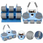 Six Wheel Automatic Rebound AB Roller with Elbow Support | Core Exercise Wheel - Image 5