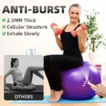 75cm Gym Ball with Pump Price in Bangladesh – Yoga & Exercise Ball - Image 4