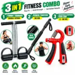 3-in-1 Fitness Combo Pack - Tummy Trimmer, Power Twister 30kg & Countable Hand Grip 5-60 kg - Image 2