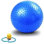 75cm Gym Ball Price in Bangladesh – Pimpled Yoga Fitness Ball with Pump - Image 4